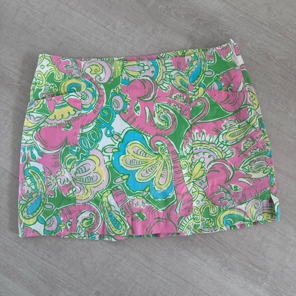 Lilly Pulitzer January Skort Chin Chin Retired Print -size 8